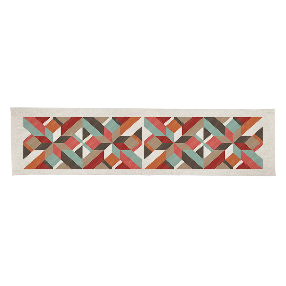 CAMINO DE MESA TUYO PRINT LINET NATURAL TERRAZO - 1