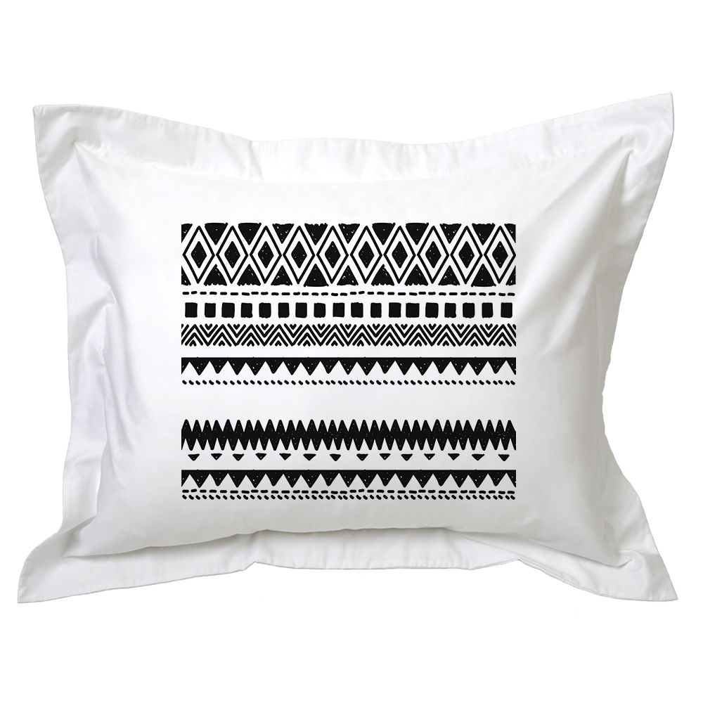 FUNDA TUYO PRINT ALMOHADA ORIGEN 75 X 55 CM ALGODÓN BLANCO - 1