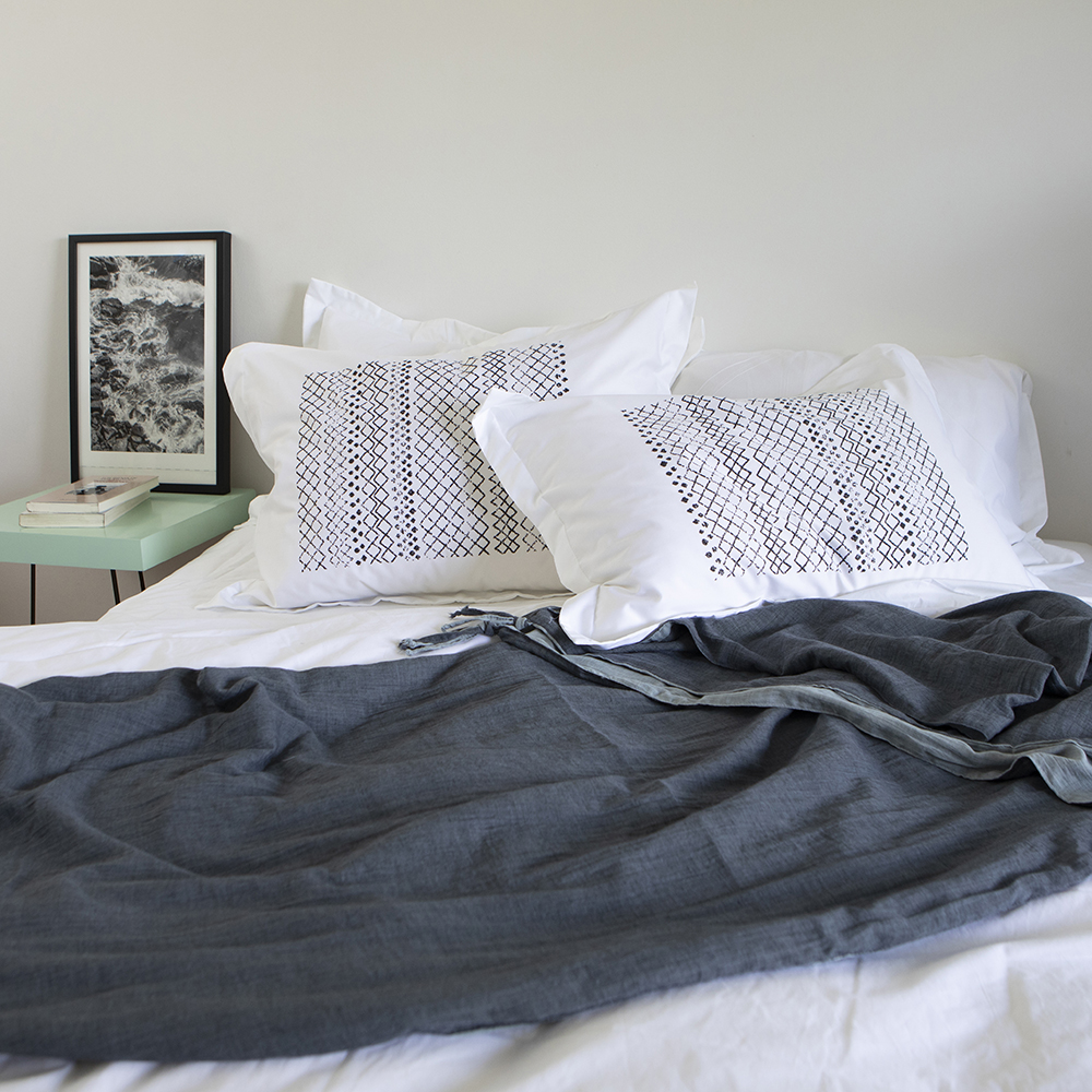 FUNDA TUYO PRINT ALMOHADA DREAM 70 X 50 CM ALGODÓN BLANCO - 4