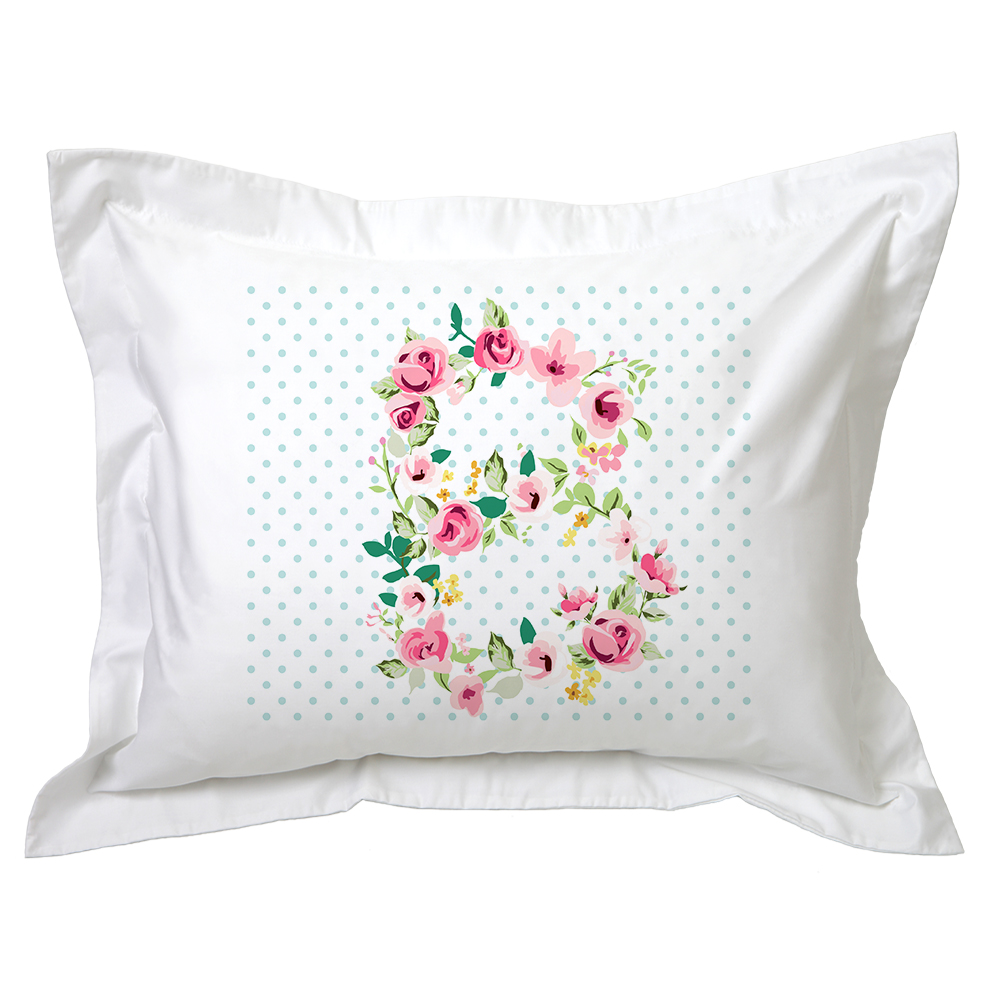 FUNDA TUYO PRINT ALMOHADA LETRAS VINTAGE B 70 X 50 CM ALGODÓN BLANCO - 1