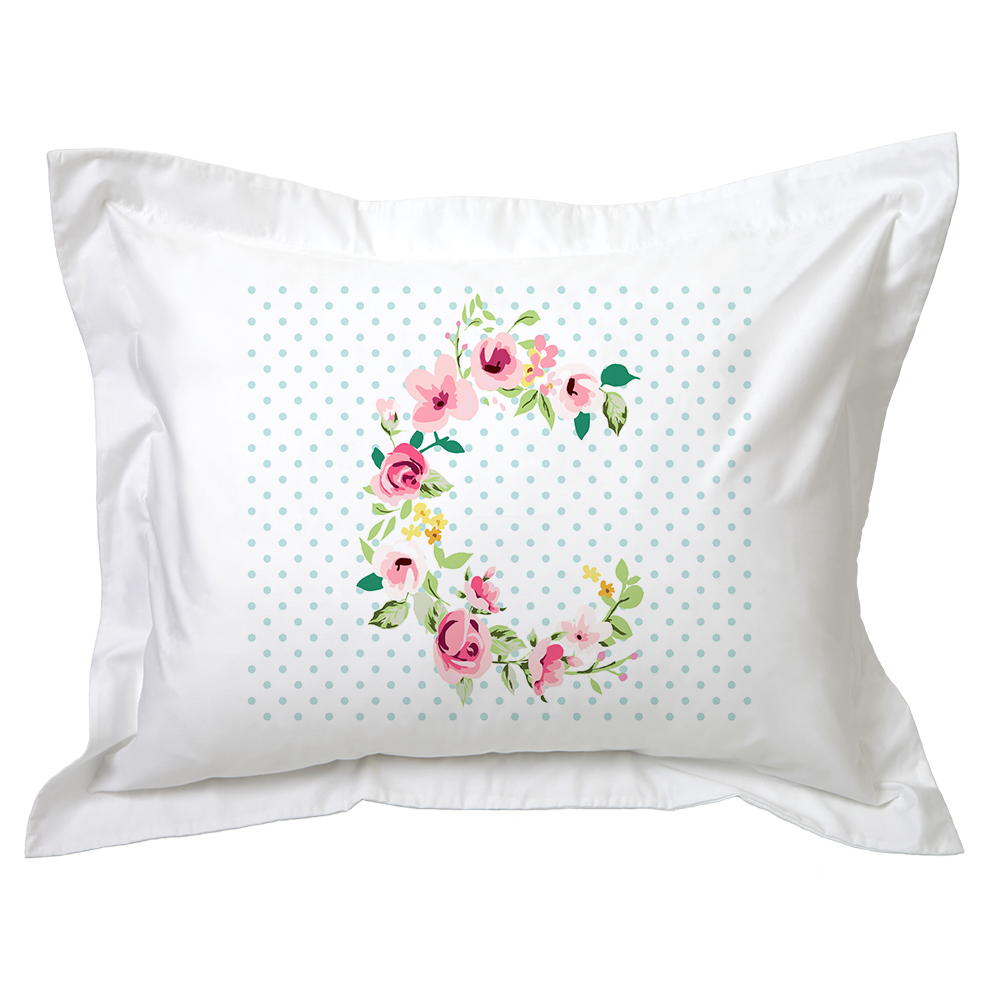 FUNDA TUYO PRINT ALMOHADA LETRAS VINTAGE C 70 X 50 CM ALGODÓN BLANCO - 1