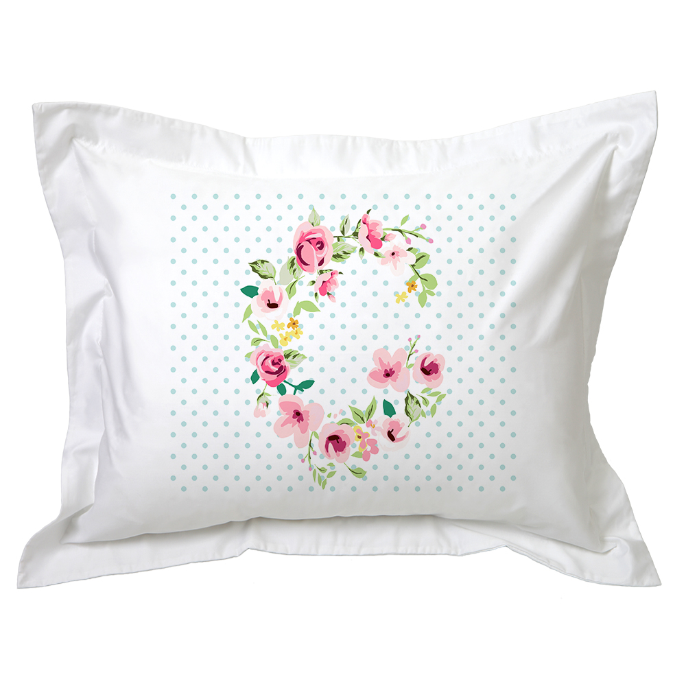 FUNDA TUYO PRINT ALMOHADA LETRAS VINTAGE G 70 X 50 CM ALGODÓN BLANCO - 1