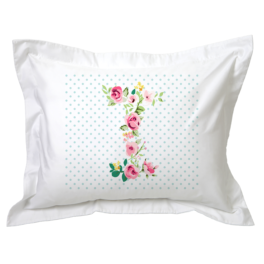 FUNDA TUYO PRINT ALMOHADA LETRAS VINTAGE I 70 X 50 CM ALGODÓN BLANCO - 1