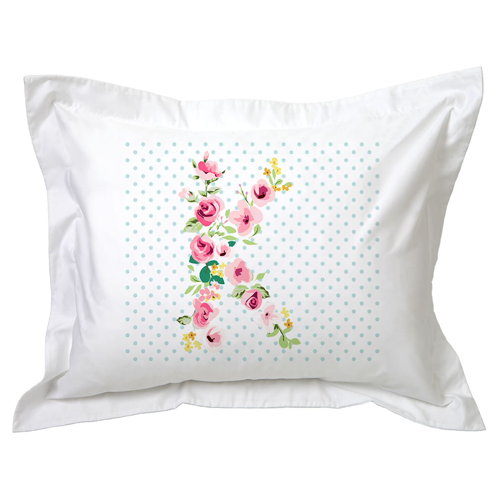 FUNDA TUYO PRINT ALMOHADA LETRAS VINTAGE K 70 X 50 CM ALGODÓN BLANCO - 1