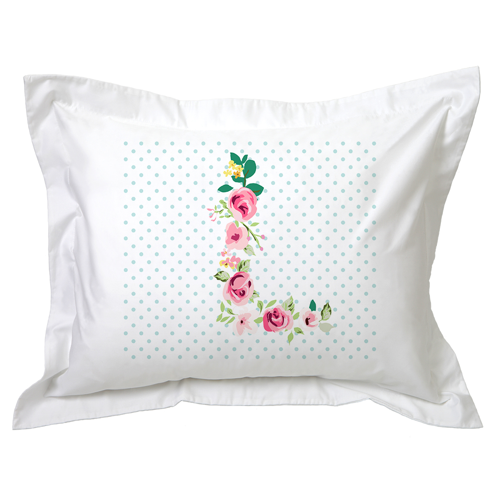 FUNDA TUYO PRINT ALMOHADA LETRAS VINTAGE L 70 X 50 CM ALGODÓN BLANCO - 1