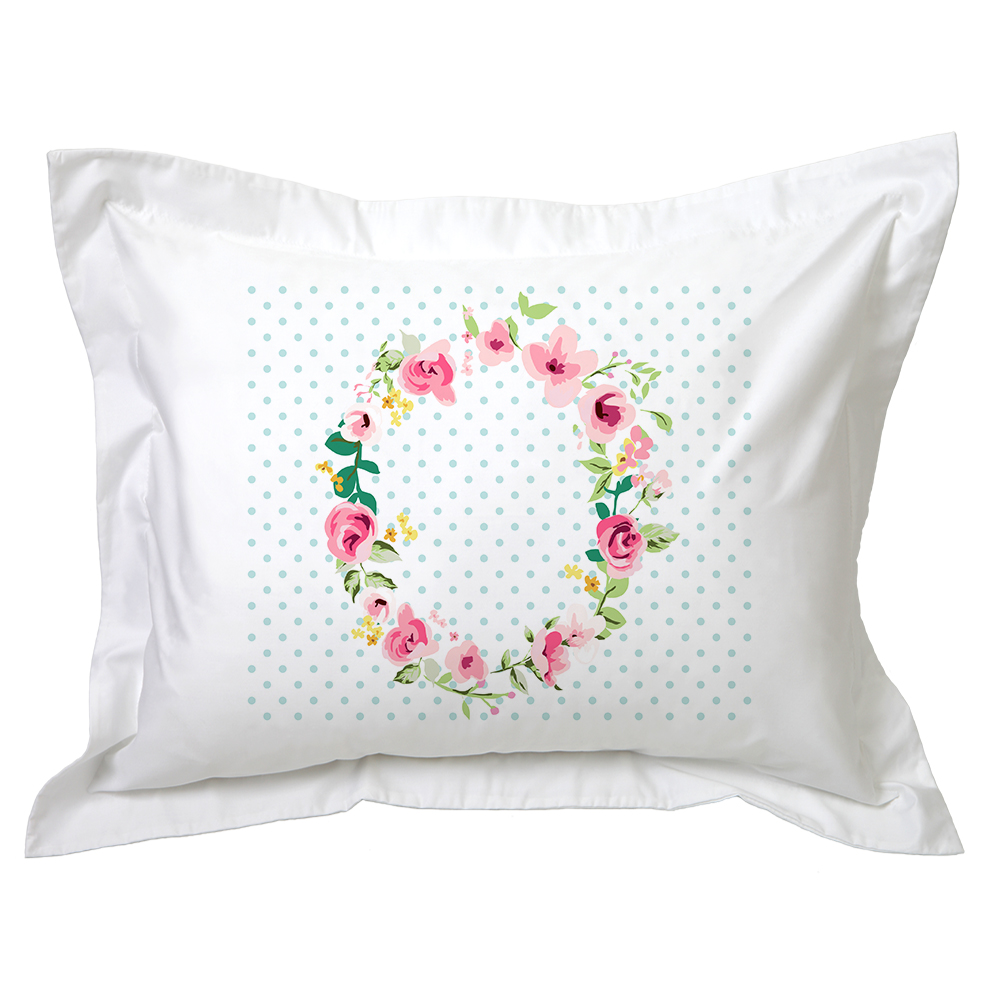 FUNDA TUYO PRINT ALMOHADA LETRAS VINTAGE O 70 X 50 CM ALGODÓN BLANCO - 1
