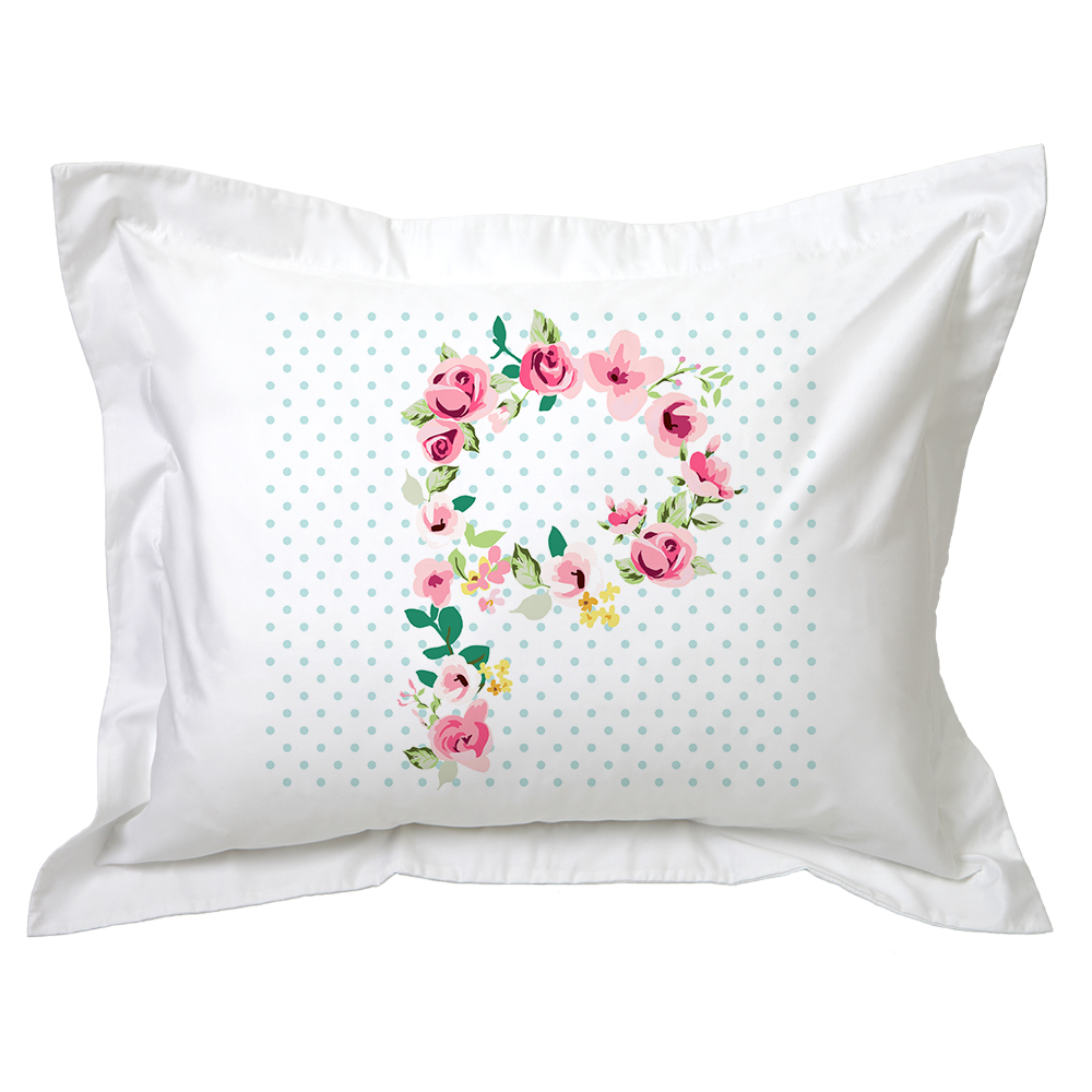 FUNDA TUYO PRINT ALMOHADA LETRAS VINTAGE P 70 X 50 CM ALGODÓN BLANCO - 1
