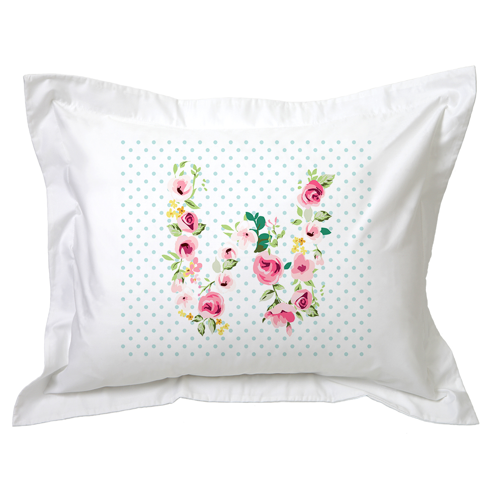 FUNDA TUYO PRINT ALMOHADA LETRAS VINTAGE W 70 X 50 CM ALGODÓN BLANCO - 1