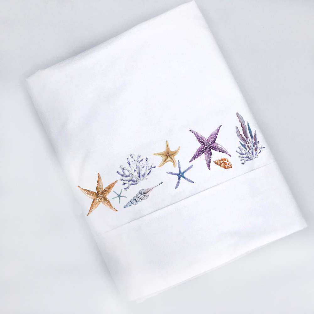 SET SÁBANAS TUYO PRINT STELLA 2 PLAZAS 200 HILOS ALGODÓN BLANCO ESTAMPADO - 2