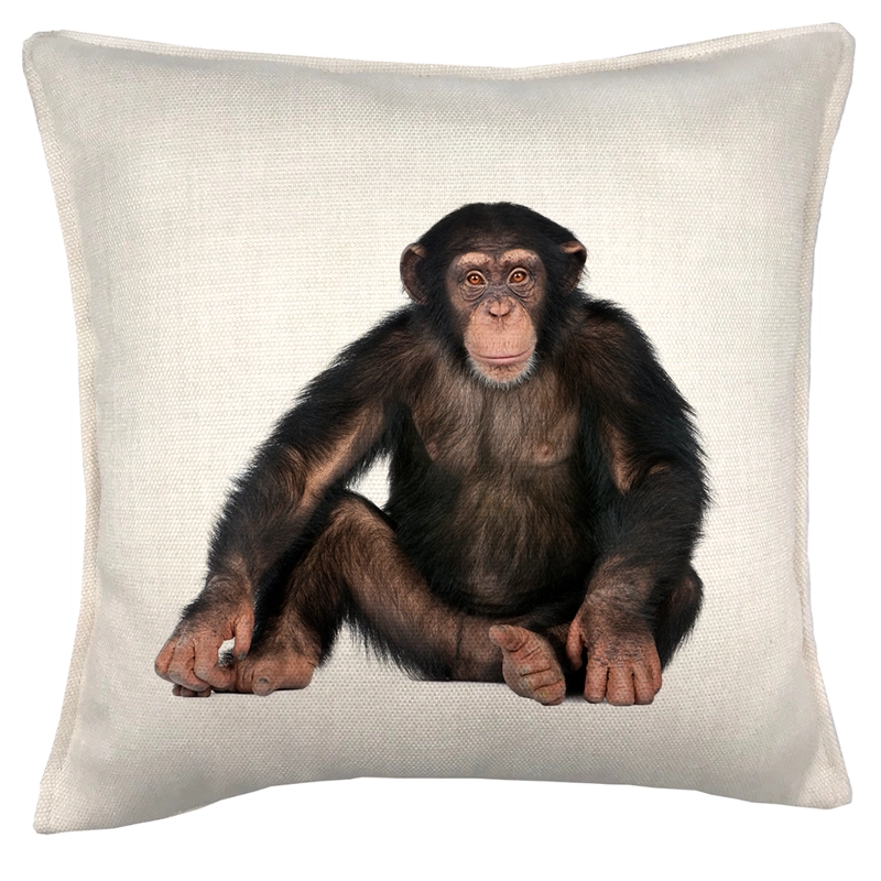 COJIN TUYO PRINT CHIMPANCE 45 X 45 CM CRUDO