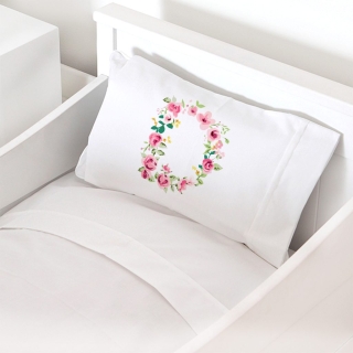 SET SÁBANAS TUYO PRINT LETRAS VINTAGE D ALGODÓN BLANCO PACK & PLAY - 1