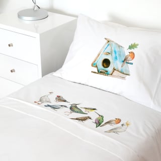 SET SÁBANAS TUYO PRINT LA PAJARERA BLANCO CAMA TRANSICIÓN - 1