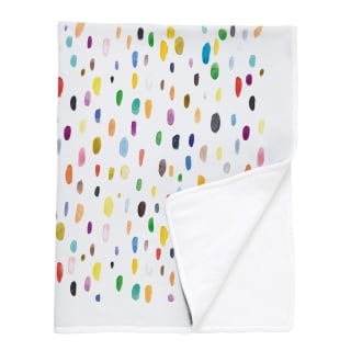 MANTA TUYO PRINT MANCHAS POLAR BLANCO - 1