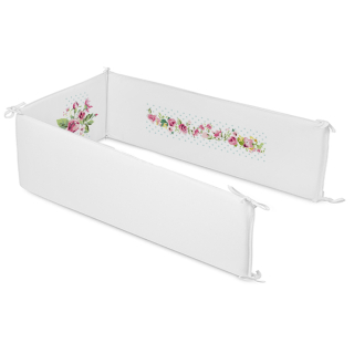 PROTECTOR TUYO PRINT CUNA FLORES VINTAGE MEDIDAS ESPECIALES BLANCO - 1