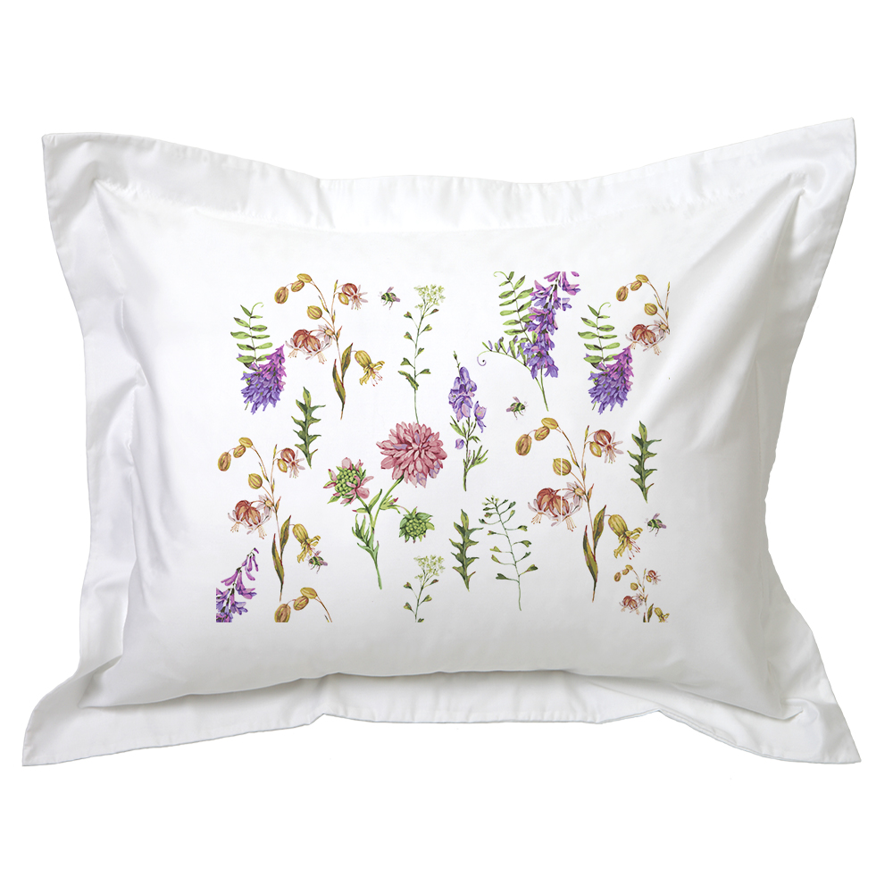 FUNDA TUYO PRINT ALMOHADA NOUVELLE 73 X 53 CM ALGODÓN BLANCO - 1