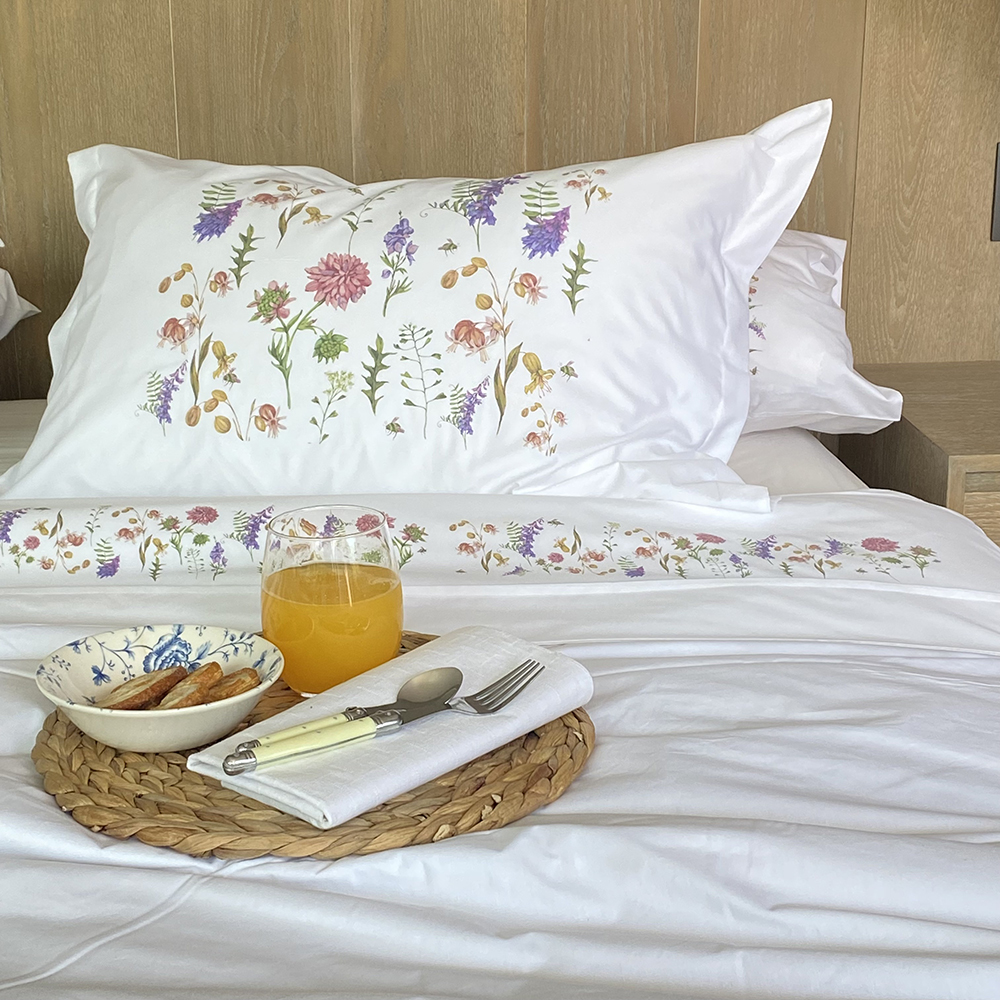 FUNDA TUYO PRINT ALMOHADA NOUVELLE 73 X 53 CM ALGODÓN BLANCO - 2