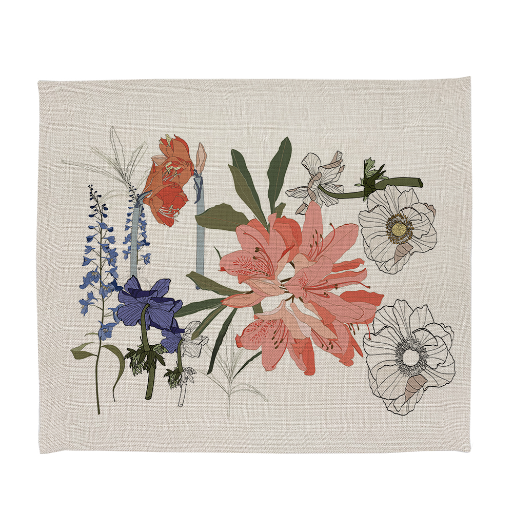 PACK 4 INDIVIDUALES TUYO PRINT ESTAMPADO LINET NATURAL FRENCHLINE - 3