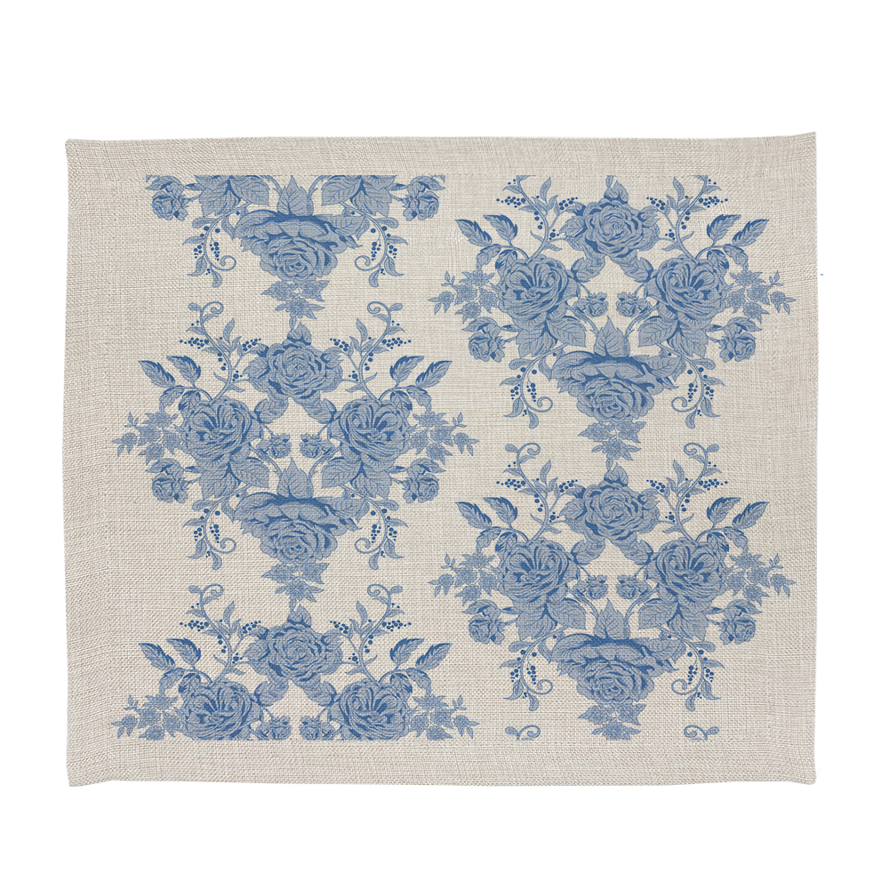 PACK 4 INDIVIDUALES TUYO PRINT ESTAMPADO LINET NATURAL FRANCÉS - 1