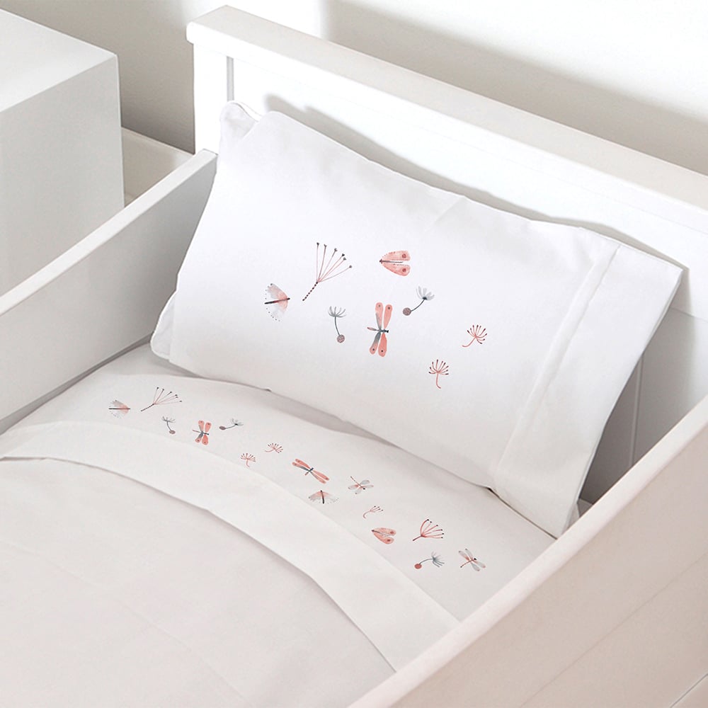 SET SÁBANAS TUYO PRINT BRISA ALGODÓN BLANCO MOISÉS COLECHO - 1