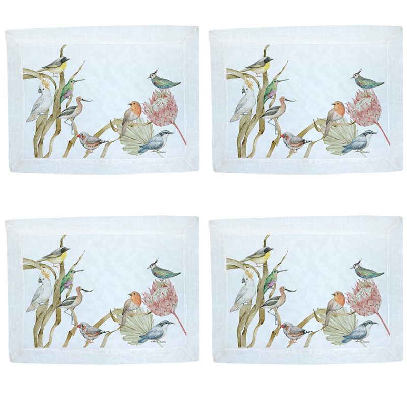 PACK 4 INDIVIDUALES TUYO PRINT ESTAMPADO VELO ORGANZA ESPERANZA - 2