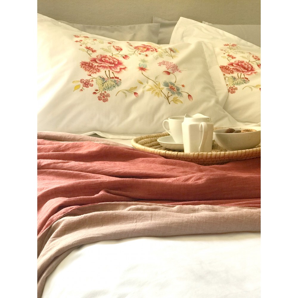 FUNDA TUYO PRINT ALMOHADA FRAN 70 X 50 CM ALGODÓN BLANCO - 3