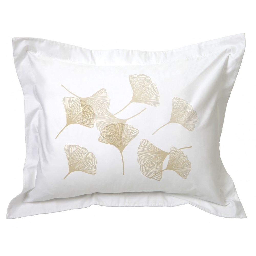 FUNDA TUYO PRINT ALMOHADA GYNKO 70 X 50 CM ALGODÓN BLANCO - 1