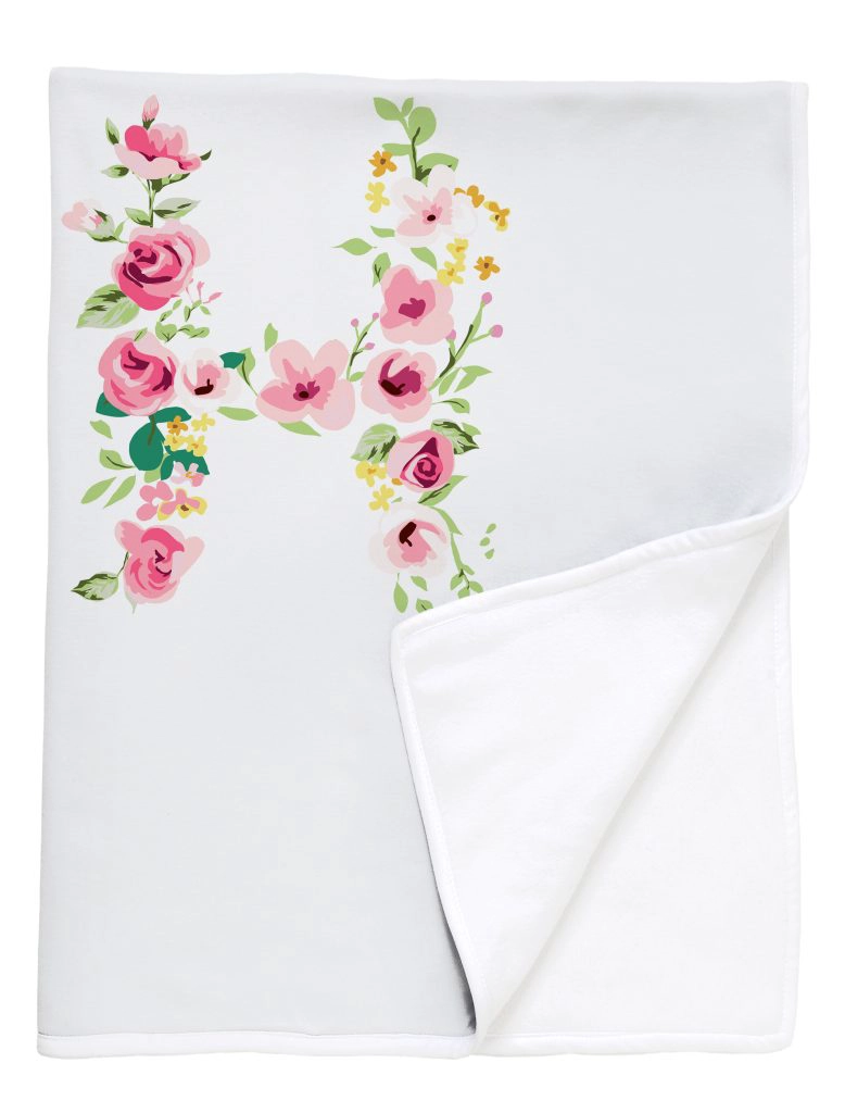 MANTA TUYO PRINT LETRA VINTAGE H POLAR BLANCO - 1