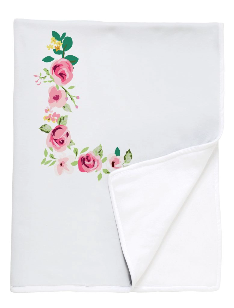 MANTA TUYO PRINT LETRA VINTAGE L POLAR BLANCO - 1