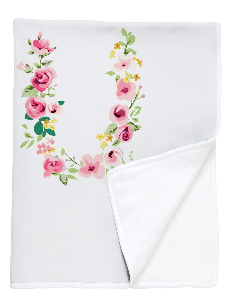 MANTA TUYO PRINT LETRA VINTAGE U POLAR BLANCO - 1
