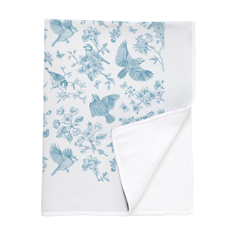 MANTA TUYO PRINT PORCELANA POLAR BLANCO - 1