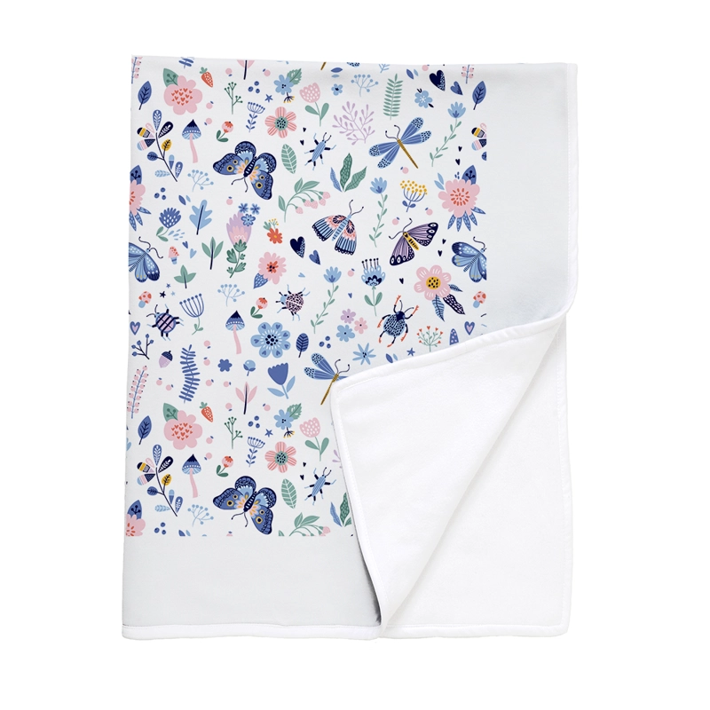 MANTA TUYO PRINT BLUE LIFE POLAR BLANCO - 1