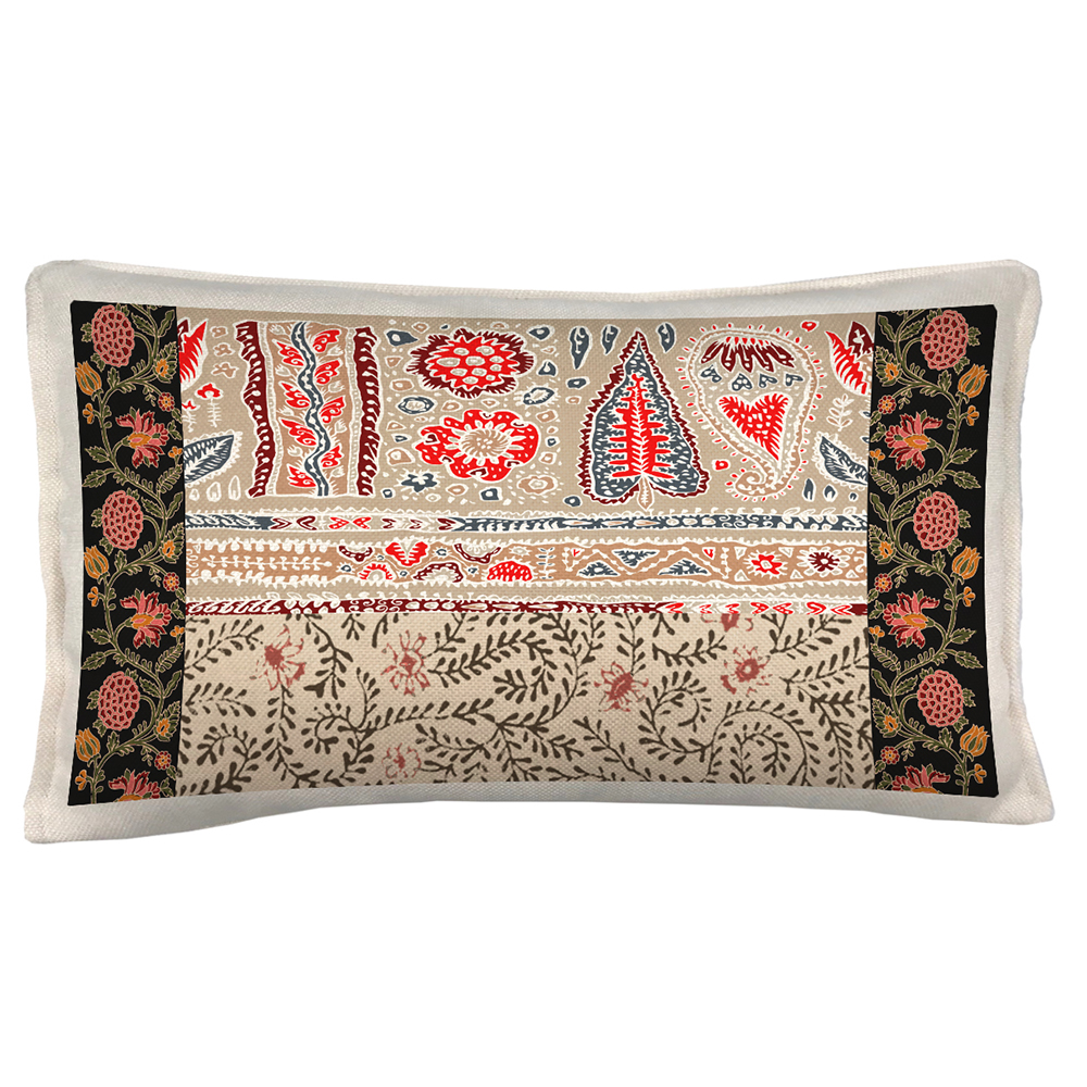 COJÍN TUYO PRINT BOHEME-ADELA 1 50 X 30 CM CRUDO - 1