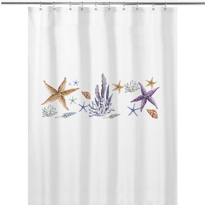 CORTINA DE BAÑO TUYO PRINT STELLA ALGODÓN - 1