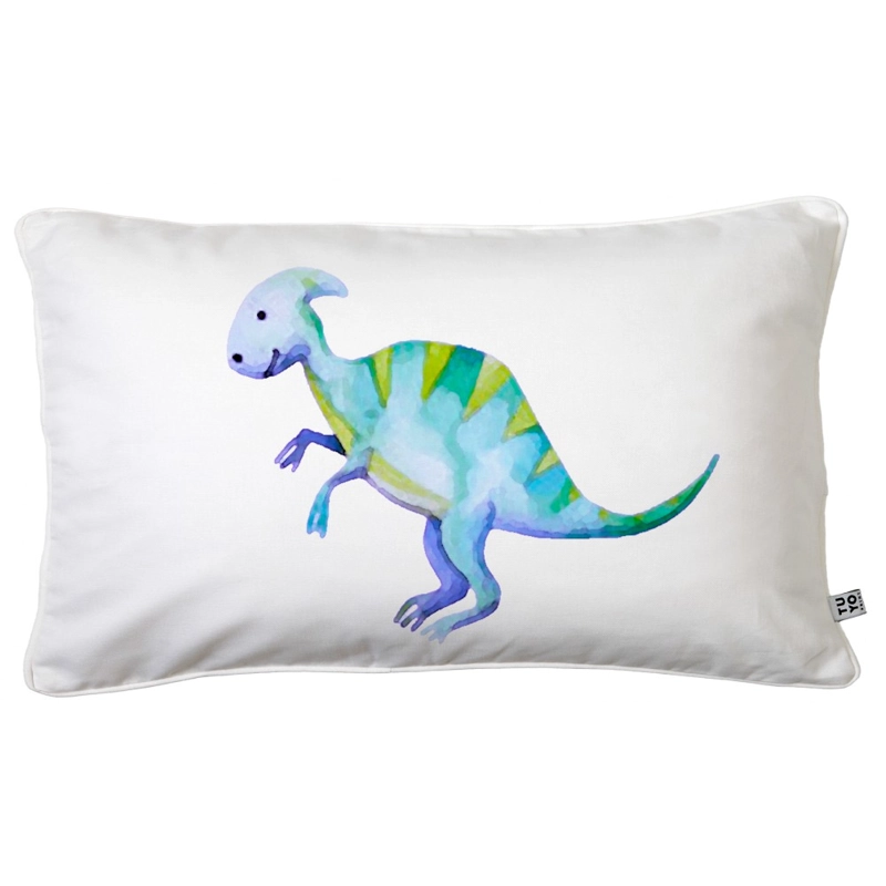 COJIN TUYO PRINT DINOSAURIO 50 X 30 CM BLANCO