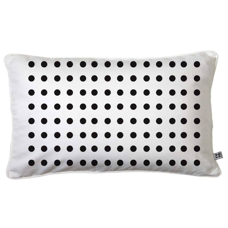 COJÍN TUYO PRINT INSPIRACIÓN DOTS 50 X 30 CM BLANCO - 1