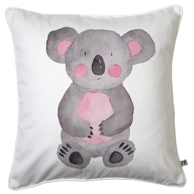 COJÍN TUYO PRINT KOALA ACUARELA 45 X 45 CM BLANCO - 1