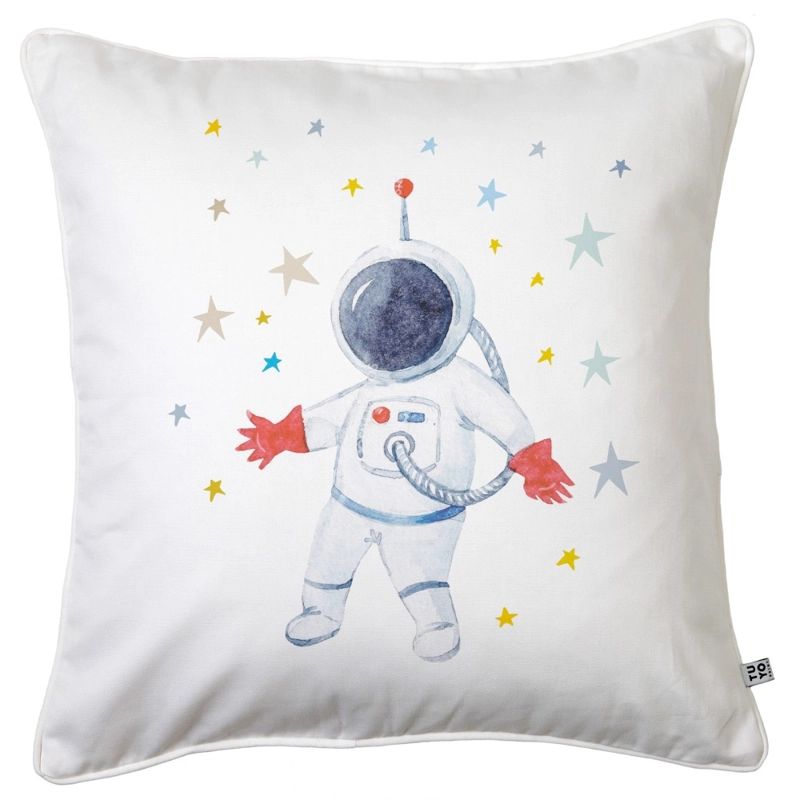 COJÍN TUYO PRINT ESPACIAL ASTRONAUTA 45 X 45 CM BLANCO - 1
