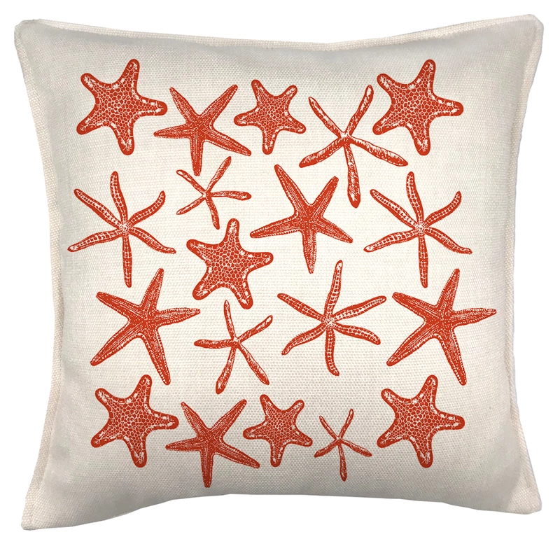 COJÍN TUYO PRINT ESTRELLAS 45 X 45 CM ROJO - 1