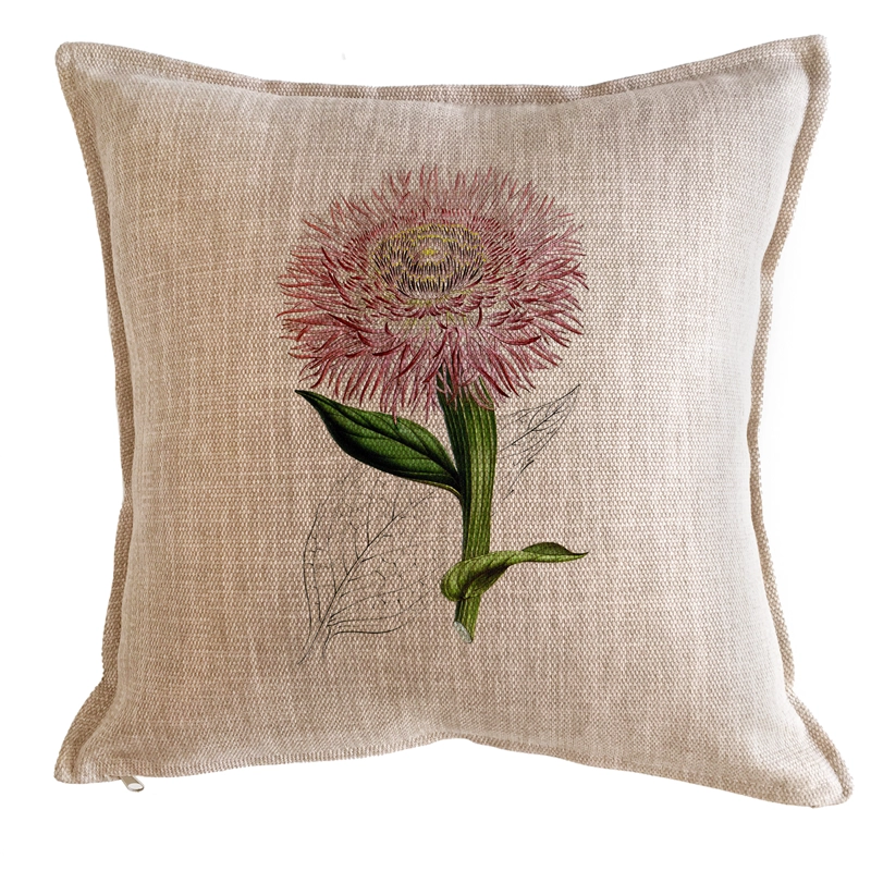 COJÍN TUYO PRINT ANTIQUE FLOWER 45 X 45 CM ARENA - 1