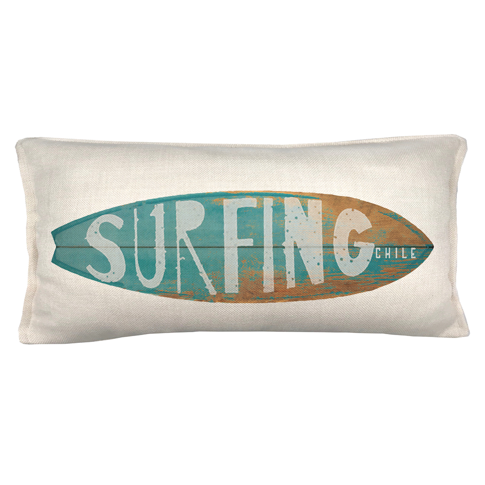 COJÍN TUYO PRINT SURFING CHILE 1 70 X 35 CM CRUDO - 1