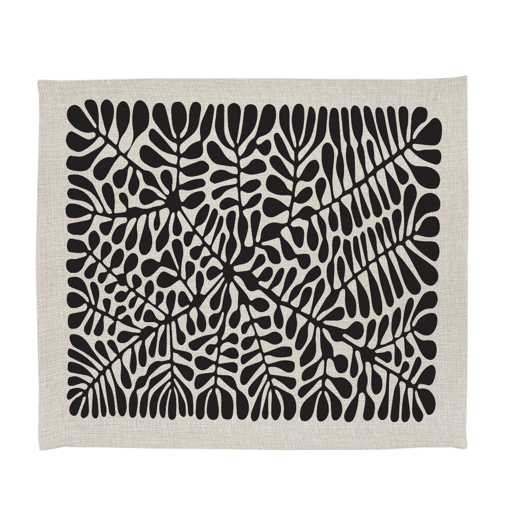 SET 4 INDIVIDUALES TUYO PRINT AFRICANO LINET NATURAL - 1