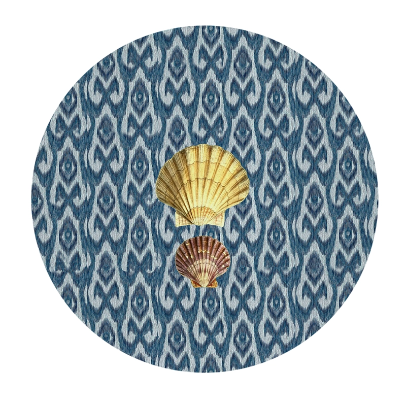 Set 4 BAJOPLATOS BAHIA AZUL - CON BASE - 6