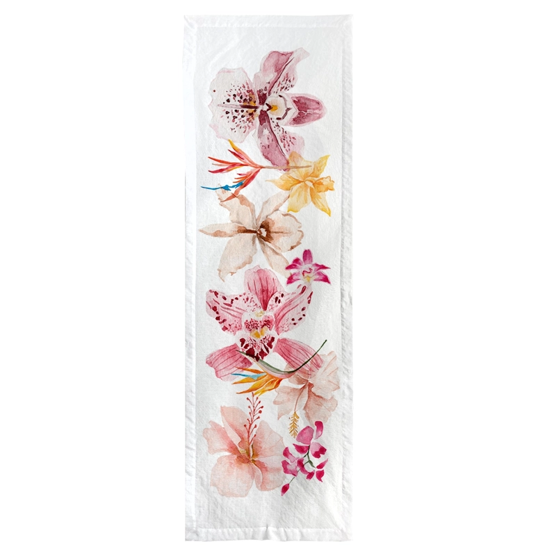 CAMINO DE MESA - VELO ORGANZA -HIBISCUS - 1