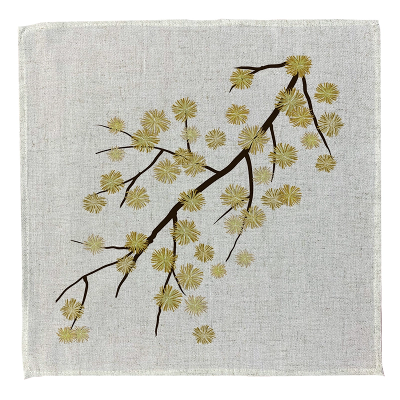 SET 4 SERVILLETAS AROMO -  LINO POLIESTER -  44 X 44 CM. - 1