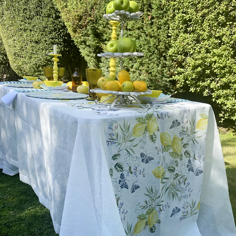 MANTEL AZAHAR - 180 X 350 CM. - VELO ORGANZA - (10-12 PUESTOS) - 2