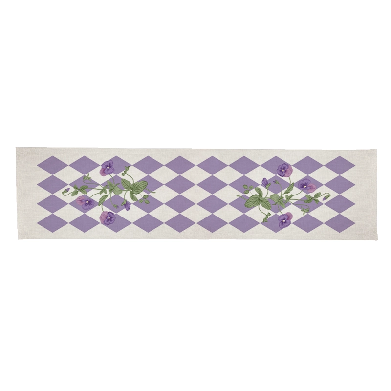 CAMINO DE MESA - VIOLET DIAMOND - LINO POLIESTER - 1