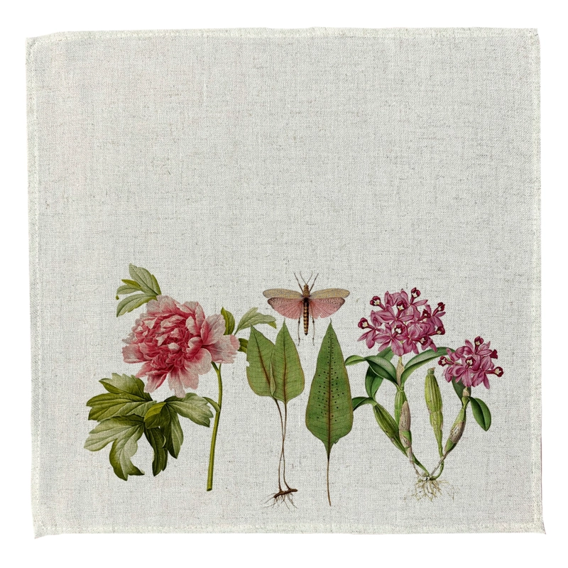SET 4 SERVILLETAS - BOTANICA - LINO POLIESTER - 1