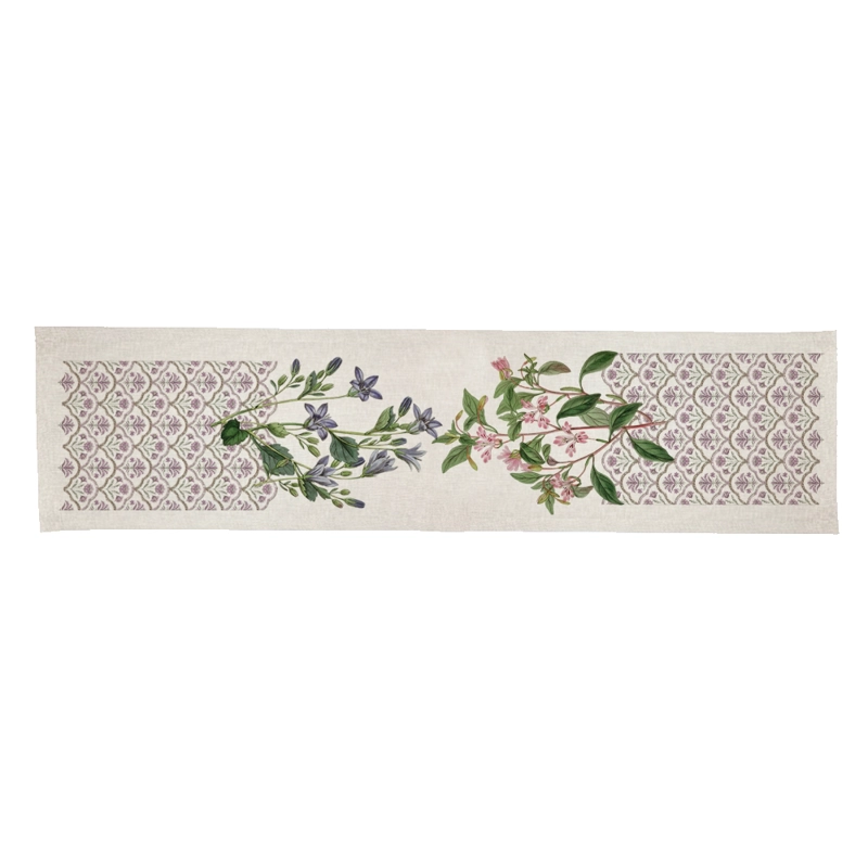 CAMINO DE MESA - BLOOM - LINET NATURAL - 36 X 150 CM. - 1