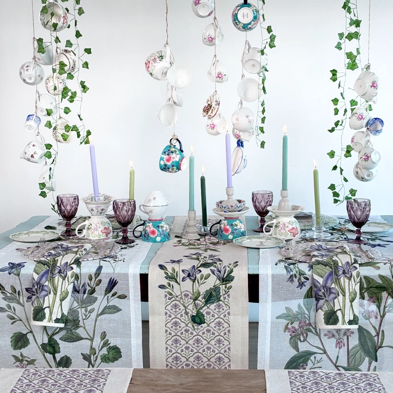 CAMINO DE MESA - BLOOM - VELO ORGANZA - 60 X 180 CM. - 2