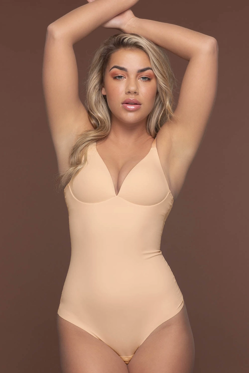 BODY MODELADOR SIN BARBA BEIGE LOVE LUST - 1